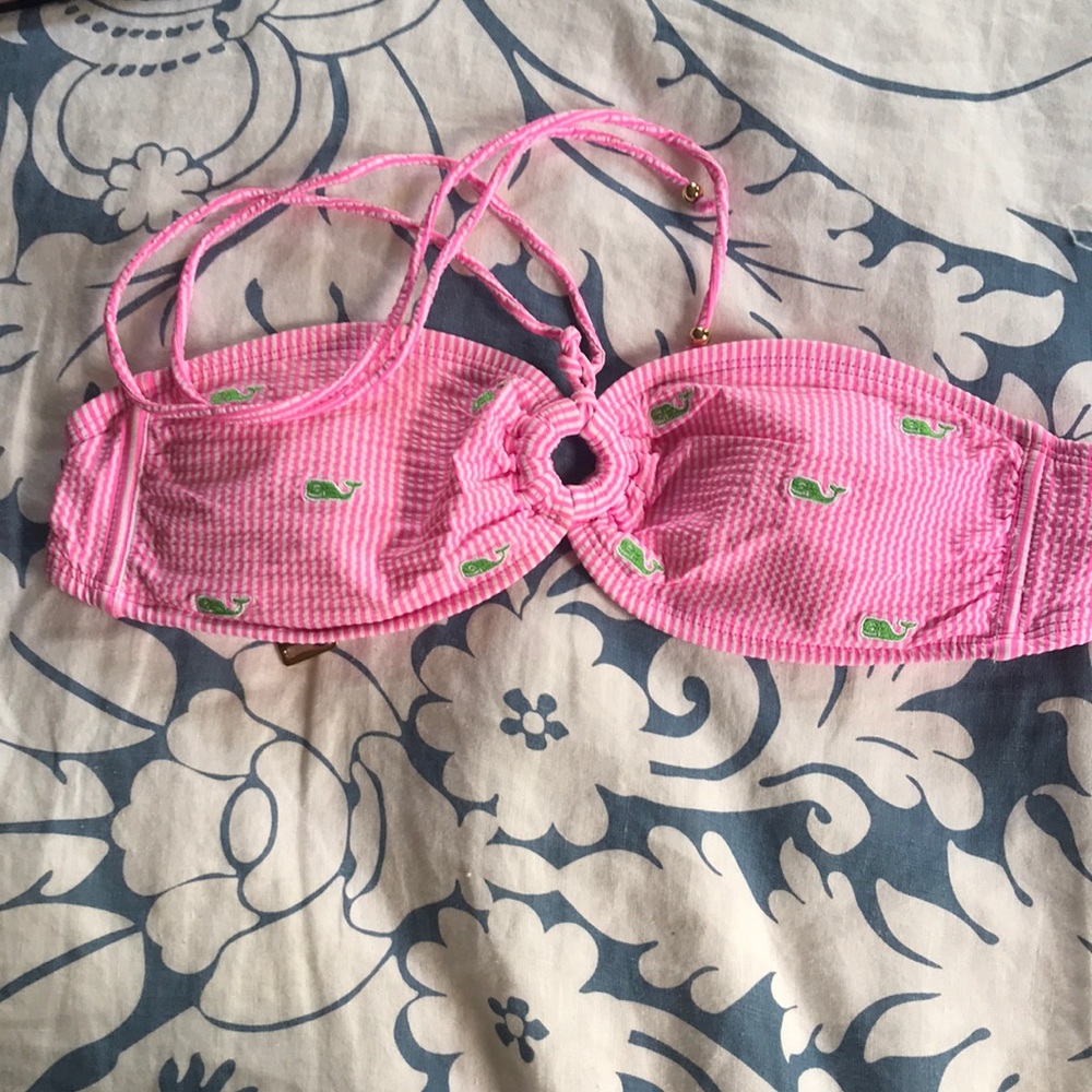 Vineyard Vines Seersucker Halter Bathing Suit